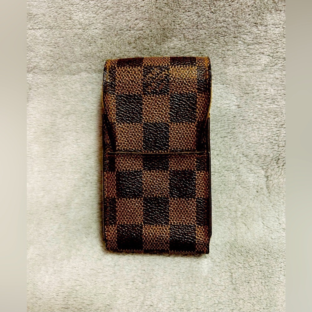 Louis Vuitton Damier Ebene Vintage Cigarette LV Pouch Brown